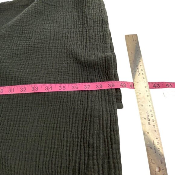 MARINE LAYER Women Maddie Wrap Gauze Dress SZ XS Black Cap Sleeves Summer 10-13 - Picture 12 of 15